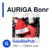 AURIGA Bonnet de Noël en tricot - Miniature 3