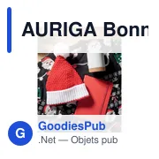AURIGA Bonnet de Noël en tricot - Miniature 4