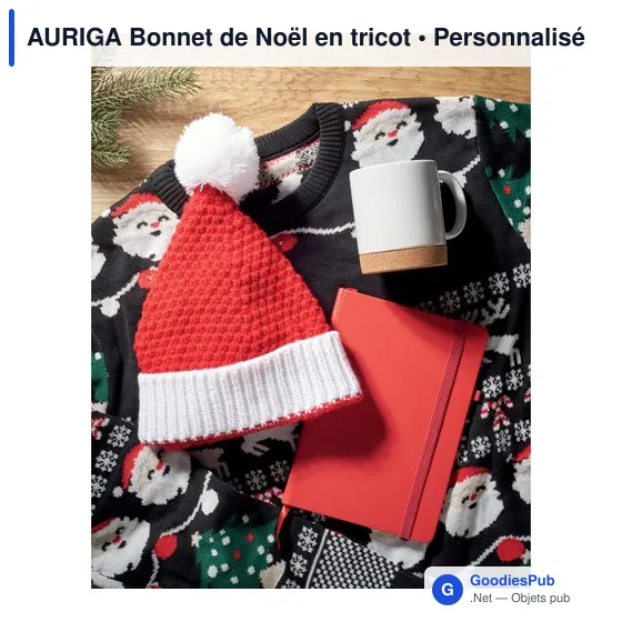 AURIGA Bonnet de Noël en tricot - Image 4
