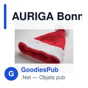 AURIGA Bonnet de Noël en tricot - Miniature 5