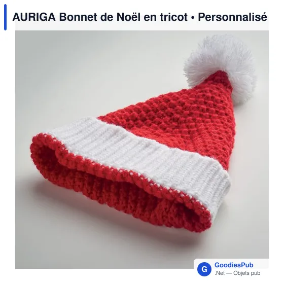 AURIGA Bonnet de Noël en tricot - Image 5