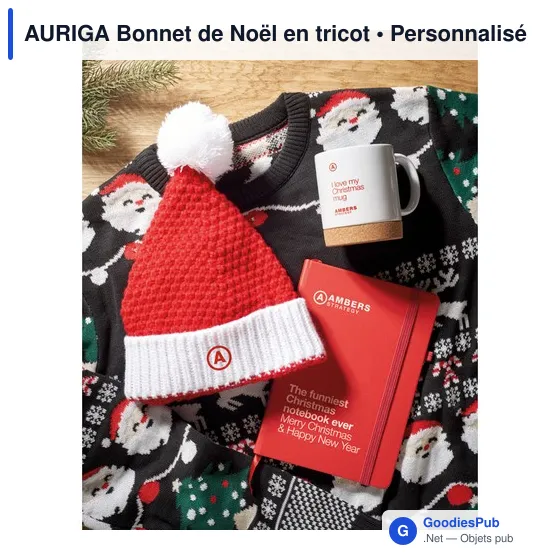AURIGA Bonnet de Noël en tricot - Image 6
