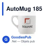 Mug empilable personnalisable en céramique - AutoMug 185 mlavec logo - Miniature 2
