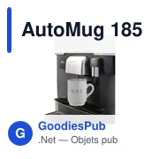 Mug empilable personnalisable en céramique - AutoMug 185 mlavec logo - Miniature 3