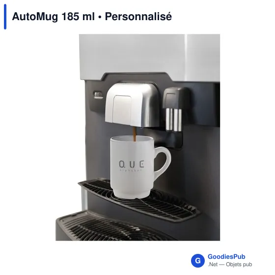 Mug empilable personnalisable en céramique - AutoMug 185 mlavec logo - Image 3