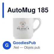 Mug empilable personnalisable en céramique - AutoMug 185 mlavec logo - Miniature 5