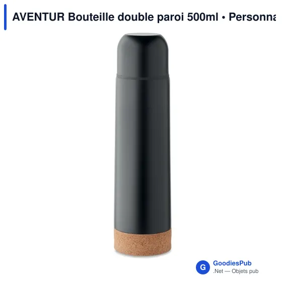 AVENTUR Bouteille double paroi 500ml - Image 1