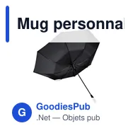 Mug personnalisé avec logo entreprise noir - Miniature 1