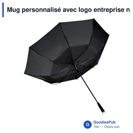 Mug personnalisé avec logo entreprise noir