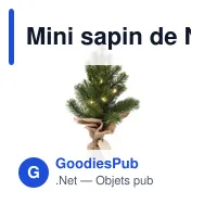 Mini sapin de Noël personnalisable avec logo - Aveto - Miniature 1
