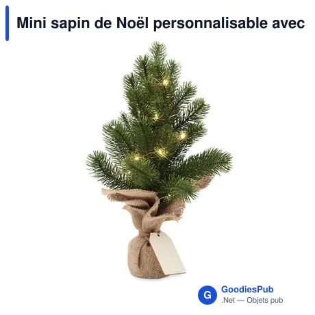 Mini sapin de Noël personnalisable avec logo - Aveto