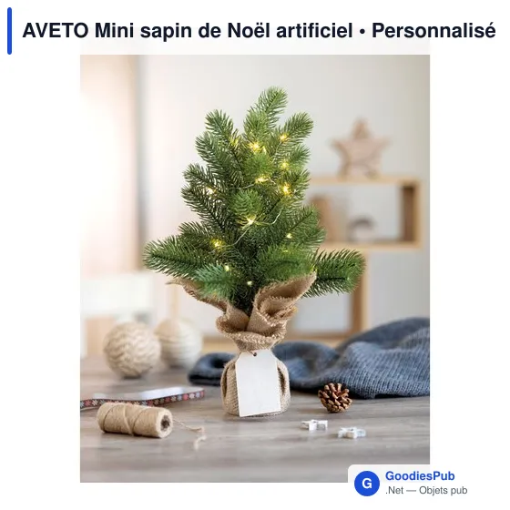 Mini sapin de Noël personnalisable avec logo - Aveto - Image 5
