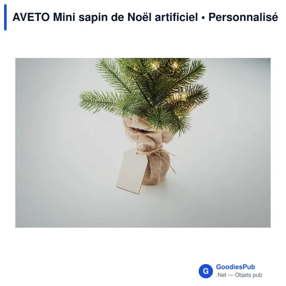 Mini sapin de Noël personnalisable avec logo - Aveto - Image 6
