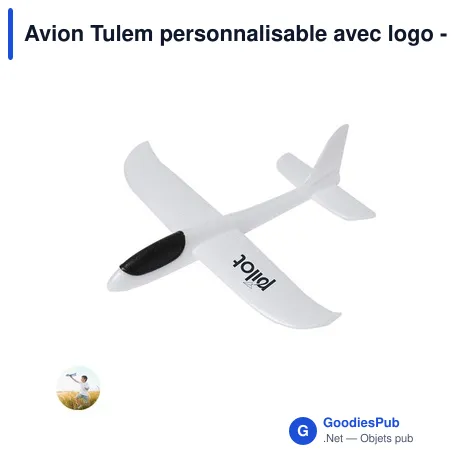 Avion Tulem personnalisable avec logo - Objet publicitaire ludique