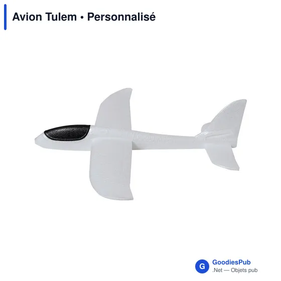 Avion Tulem personnalisable avec logo - Objet publicitaire ludique - Image 2