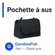 Pochette à suspendre personnalisable en PU avec logo - AWAY - Miniature 1