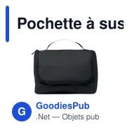 Pochette à suspendre personnalisable en PU avec logo - AWAY - Miniature 2