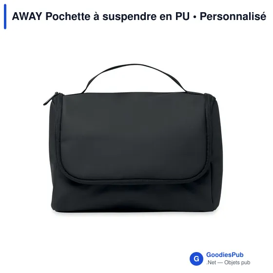 Pochette à suspendre personnalisable en PU avec logo - AWAY - Image 2