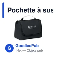 Pochette à suspendre personnalisable en PU avec logo - AWAY - Miniature 3