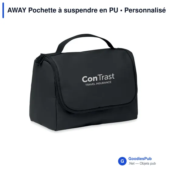 Pochette à suspendre personnalisable en PU avec logo - AWAY - Image 3