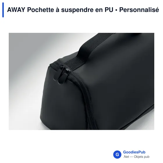 Pochette à suspendre personnalisable en PU avec logo - AWAY - Image 4