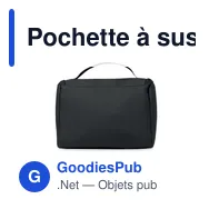 Pochette à suspendre personnalisable en PU avec logo - AWAY - Miniature 6