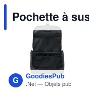 Pochette à suspendre personnalisable en PU avec logo - AWAY - Miniature 8