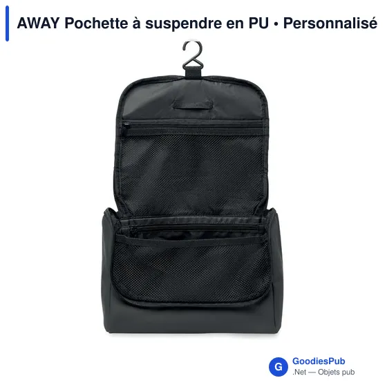 Pochette à suspendre personnalisable en PU avec logo - AWAY - Image 8