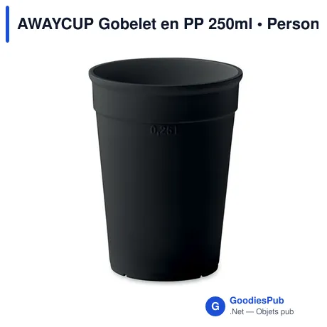 AWAYCUP Gobelet en PP 250ml