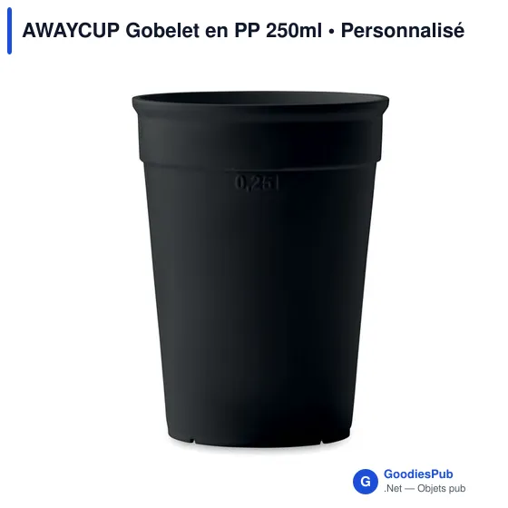 AWAYCUP Gobelet en PP 250ml - Image 2
