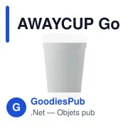 AWAYCUP Gobelet en PP 250ml - Miniature 3