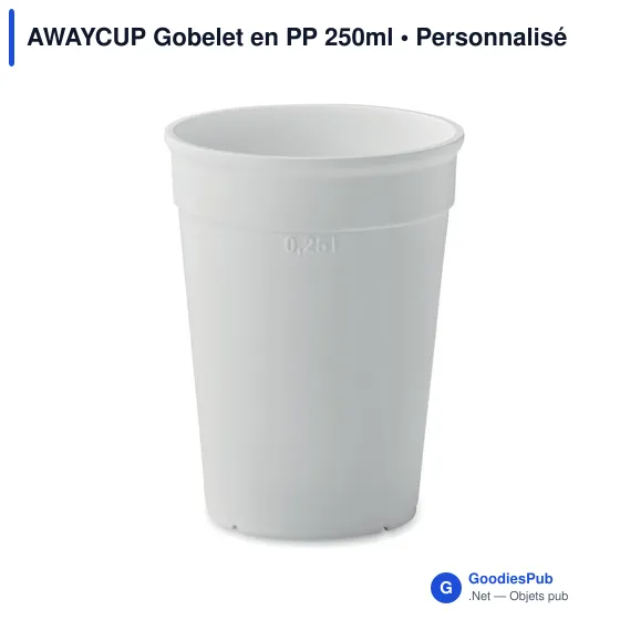 AWAYCUP Gobelet en PP 250ml - Image 3