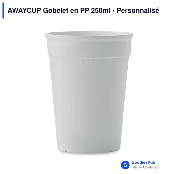 AWAYCUP Gobelet en PP 250ml - Image 4