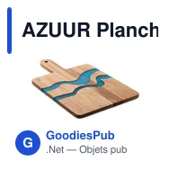 AZUUR Planche de service en acacia - Miniature 1