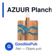 AZUUR Planche de service en acacia - Miniature 2