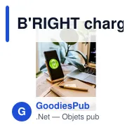B'RIGHT chargeur sans fil en bambou 10W, support pour téléphone | Wilder - Miniature 2