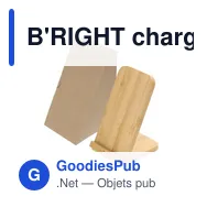 B'RIGHT chargeur sans fil en bambou 10W, support pour téléphone | Wilder - Miniature 11