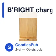 B'RIGHT chargeur sans fil en bambou 10W, support pour téléphone | Wilder - Miniature 12