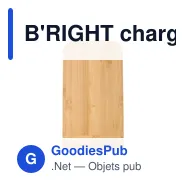 B'RIGHT chargeur sans fil en bambou 10W, support pour téléphone | Wilder - Miniature 9