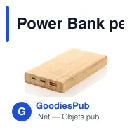 Power Bank personnalisable en bambou 8000 mAh avec logo | Caroline - Miniature 6
