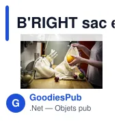 Sac en coton personnalisable B'RIGHT pour fruits et légumes - Brandonavec logo - Miniature 2