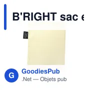 Sac en coton personnalisable B'RIGHT pour fruits et légumes - Brandonavec logo - Miniature 6