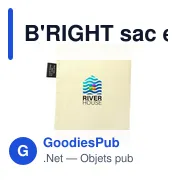 Sac en coton personnalisable B'RIGHT pour fruits et légumes - Brandonavec logo - Miniature 7