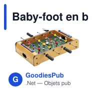 Baby-foot en bois personnalisable avec logo - Alina - Miniature 1