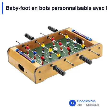 Baby-foot en bois personnalisable avec logo - Alina