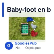 Baby-foot en bois personnalisable avec logo - Alina - Miniature 2