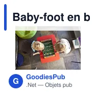 Baby-foot en bois personnalisable avec logo - Alina - Miniature 3