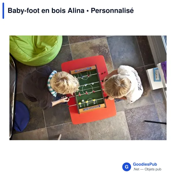 Baby-foot en bois personnalisable avec logo - Alina - Image 3