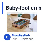 Baby-foot en bois personnalisable avec logo - Alina - Miniature 4