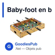 Baby-foot en bois personnalisable avec logo - Alina - Miniature 5